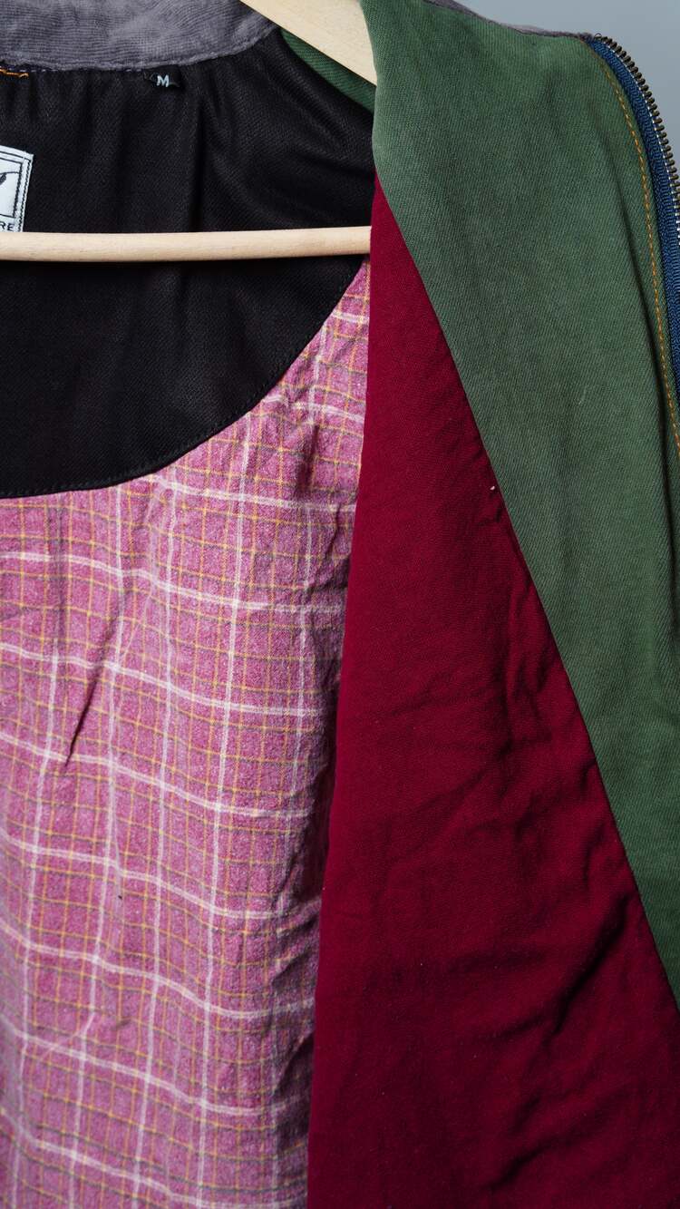 Upcycled Patchwork Jacket Size M - Picture 7 of 7